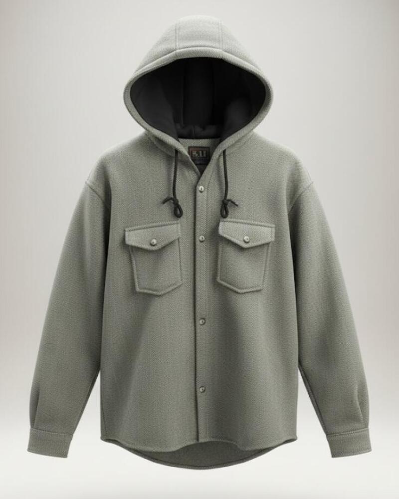 پیراهن جناغی کلاه دار مردانه کد326560