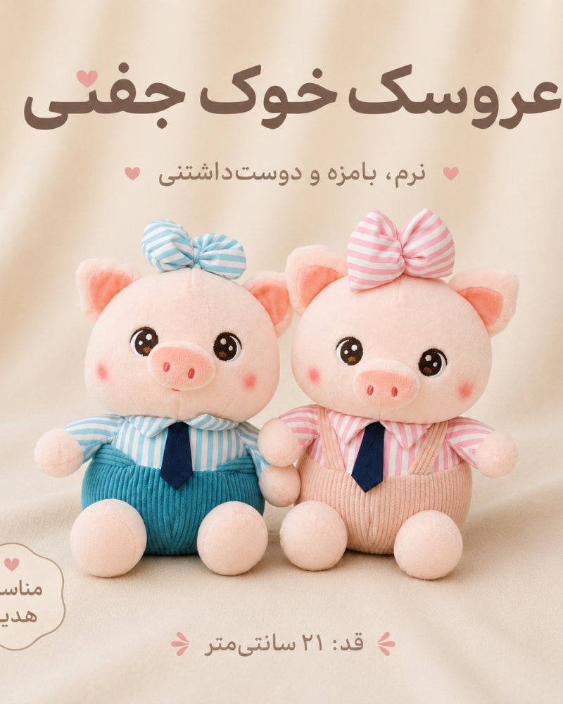 عروسک خوک کیوت کد 445251