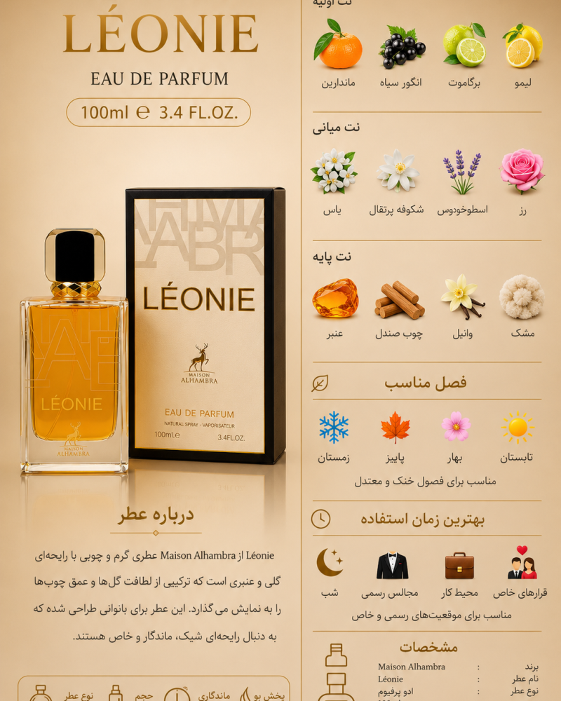 ادکلن دخترانه الحمبرا Leonie