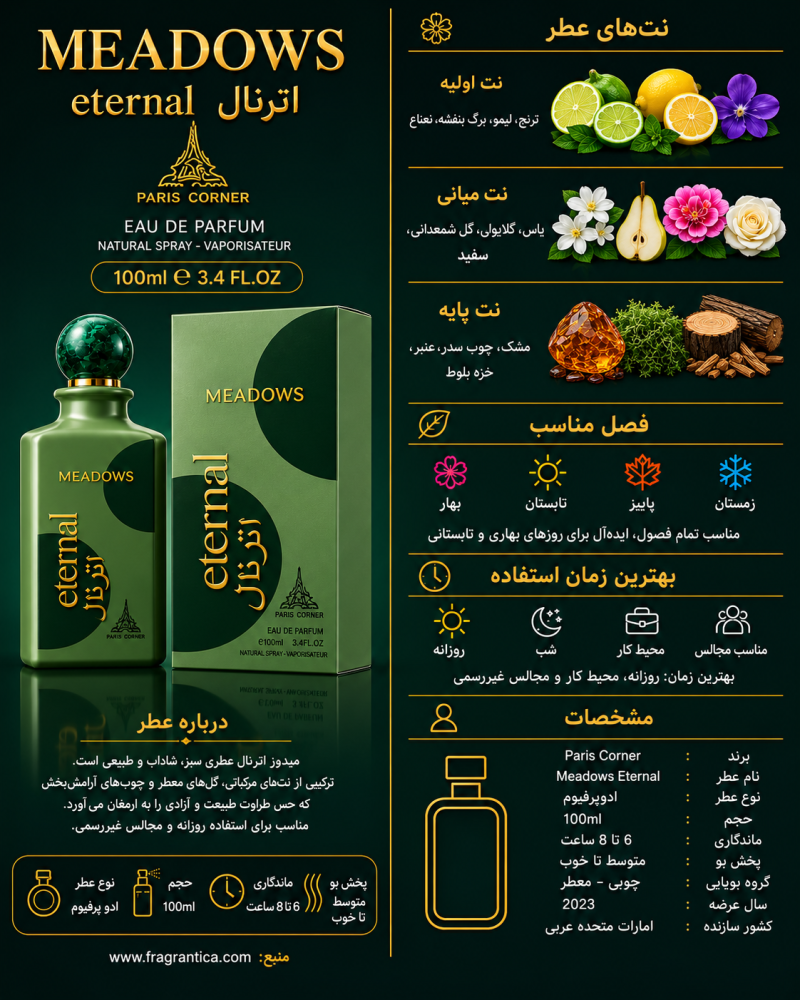 ادکلن یونیسکس پاریس کرنر  Eternal
