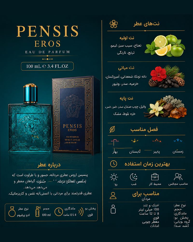 ادکلن مردانه پنسیس Eros