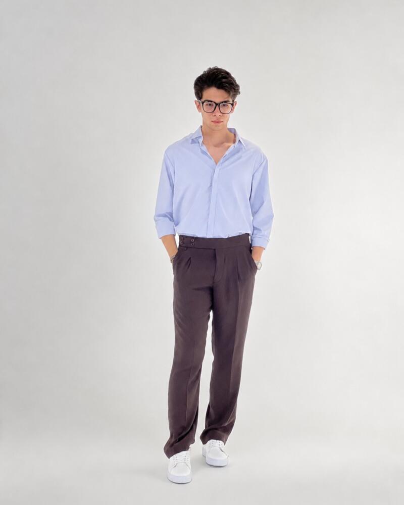 شلوار پارچه ای لینن بگ مردانه کد630792