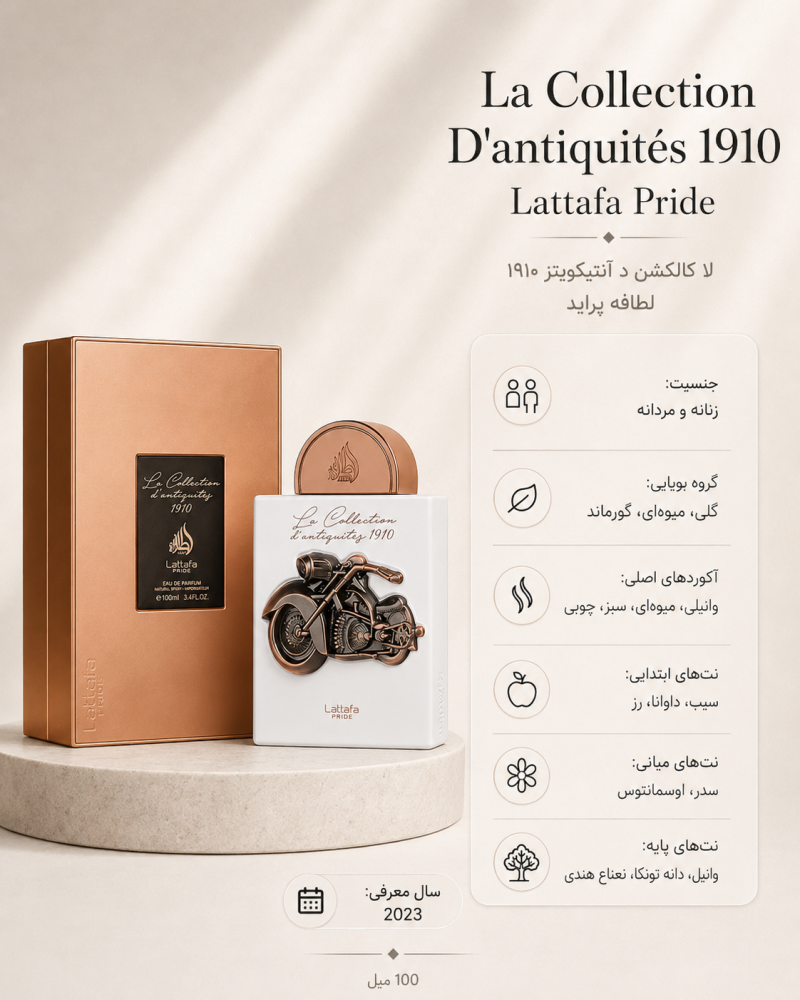 ادکلن یونیسکس لطافه La Collection D'antiquités 1910