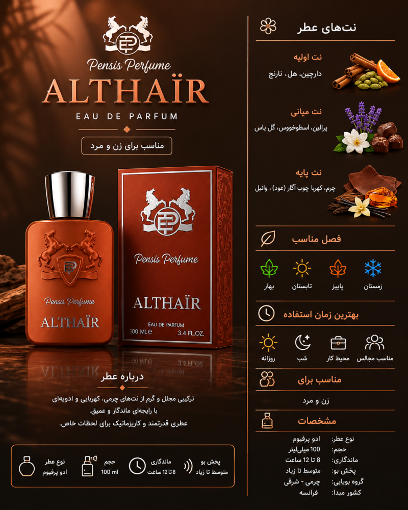 ادکلن مردانه پنسیس Marly Althair