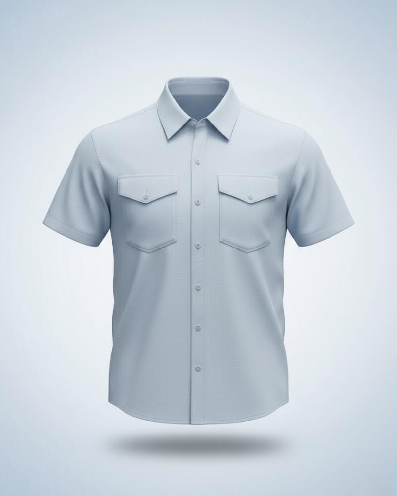 پیراهن آستین کوتاه مردانه کد 554418